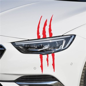 包邮新款鬼爪油箱盖机盖灯眉拉把手雨刷抓痕反光汽车贴纸改装车贴