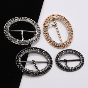 风衣腰扣金属镶钻高档大衣日字扣装饰扣配件百搭可调节扣衣服配件