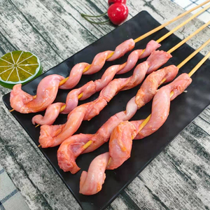 烤博惠猪鞭串户外烧烤食材商用冷冻半成品油炸铁板猪鞭串10串/包