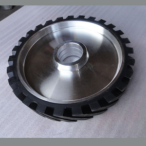 砂带机主动轮配件铝芯包胶轮砂带轮打磨抛光轮全铝轮打磨机电机轮