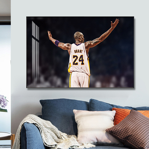 科比挂画nba球星篮球馆装饰画客厅沙发背景墙壁画书房卧室墙装修