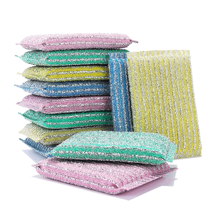 新天力金柔百洁布海绵擦海棉清洁洗绿色密码碗去污布刷锅巾块加厚