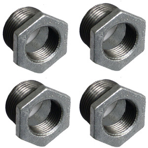 镀锌补芯6*4分内外丝转换接头补申变径管接头dn15 20 25 32 40 50