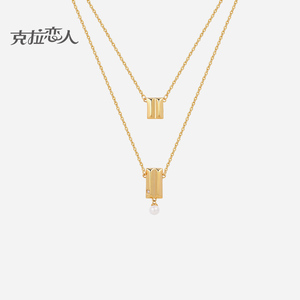 克拉恋人珠宝 钻石项链 one系列 浓情巧克力吊坠 精致时尚饰品