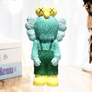 芝麻街kaws公仔手办diy上色非石膏娃娃彩绘存钱罐创意礼品摆件