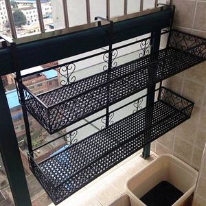 室外窗户挂筐双层悬挂花架窗外置物架筐窗台加宽板免打孔挂在窗户