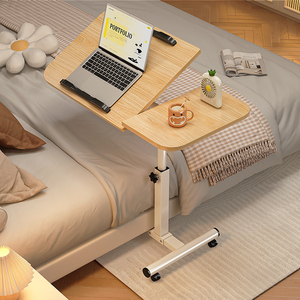可移动床边可升降折叠桌子家用床上卧室懒人沙发桌小笔记本电脑桌