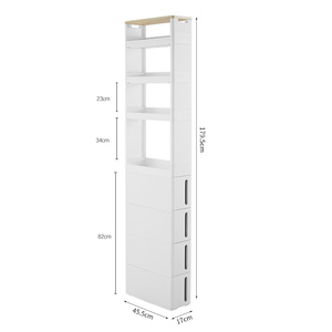 夹缝收纳柜抽屉冰箱侧边储物缝隙窄缝收纳架卫生间浴室厨房置物架