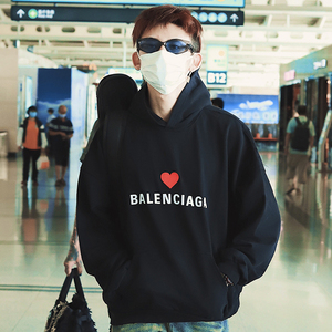 小鬼同款卫衣爱心情侣外套春秋薄款连帽衫王琳凯联名七夕礼物男女