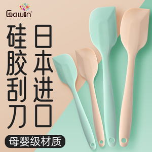 日本硅胶酸奶刮刀食品级烘焙家用厨房一体式橡皮抹刀铲子工具套装