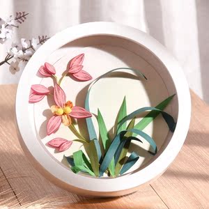 衍纸材料包工具套装初学者成人学生衍纸画创意美术手工diy装饰画