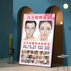 祛痣点痣图片面部取痣海报高清宣传画古方男女面痣广告图贴纸设计