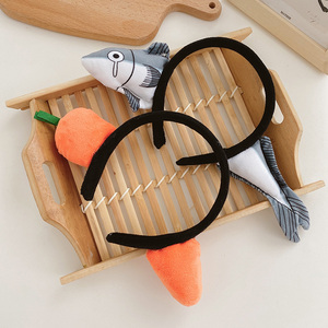 搞怪发箍胡萝卜头箍发卡洗脸发带发捆发卡女夏季网红可爱韩国头饰