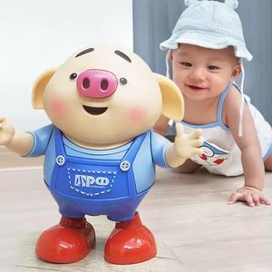 网红同款猪小屁玩具唱歌跳舞小猪电动音乐早教机器人宝宝生日礼物
