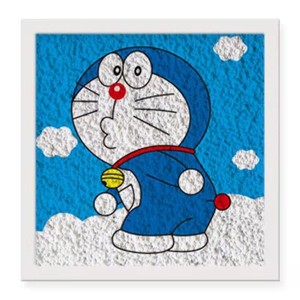 哆啦a梦纸浆画手工diy材料包创意自制可爱卡通立体画送女友礼物潮