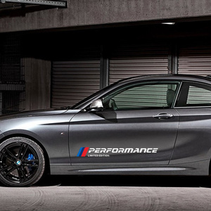 宝马汽车新款对贴车身个性改装装饰贴三色m英文字母进口反光贴纸