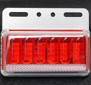 挂车示宽灯红色七彩边灯24伏卡车示廓灯黄色夜行轮廓货车多功能