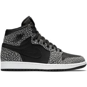 【限量】耐克nike air jordan 1 aj复刻乔丹黑灰色男子运动篮球鞋