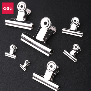 不锈钢铁小票据夹特大号小号小夹子文件家用多功能强力金属蝴蝶票夹