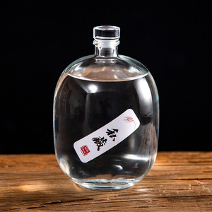 珐琅葫芦十四玻璃瓶酒罐专用瓶双耳青花瓷食用油瓶陶瓷十斤装酒瓶