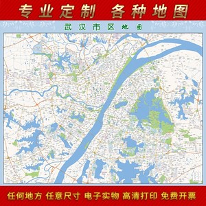 武汉地图挂图