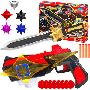 三宝神兽金刚超变星甲儿童玩具战星枪套装唤星剑武器星甲红星甲龙