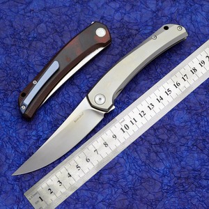 s90v粉末钢折刀钛合金锋利折叠刀户外随身防身小刀露营edc工具刀