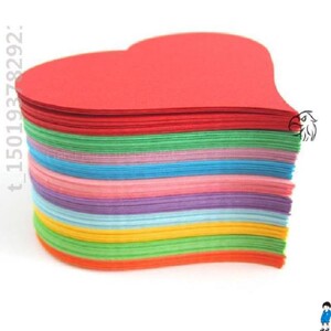 纸折小学大张打印叠纸剪纸爱心形卡片装正儿童做手工材料贺卡装饰