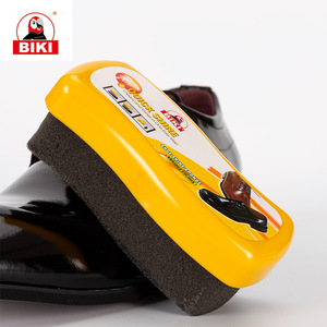 标奇波浪形亮鞋绵高密度海绵鞋蜡硬盒礼盒包装皮鞋擦鞋油BQ6660
