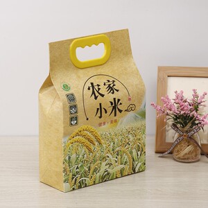 602人付款天猫工厂店直销米袋环保牛皮纸大米包装袋农家稻花香黄小米
