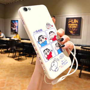 vivoy66手机壳新款卡通vivo y67l液态硅胶侧边带图直边保护套全包镜头