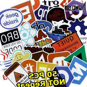 50 Pcs Innet Java Sticker Geek programmer P Docker Html