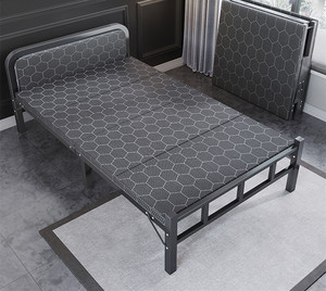 钢丝床单人折叠网红铁艺铁架床1.2米小型午休床小巧轻便办公室用