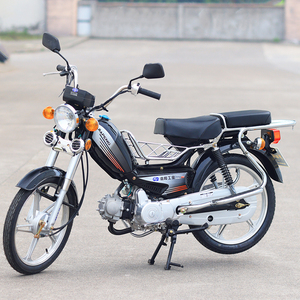 嘉陵鹏48蓝牌f证70cc老年代步燃油助力两轮轻便国4电喷弯梁摩托车