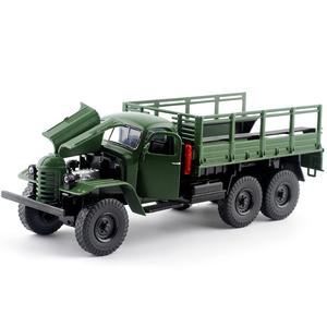 解放ca30军事模型卡车运输合金车模声光开门仿真金属玩具