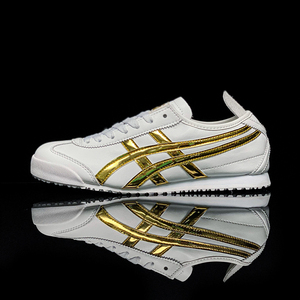 秋季tiger鬼冢虎男女鞋新款运动休闲阿甘鞋真皮经典复古小白鞋子