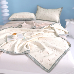 三层纱布夏被毛巾被可水洗单双人空调被夏季薄款被子夏凉被三件套