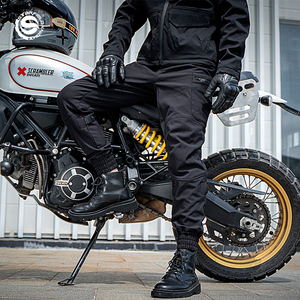 星空骑士摩托车骑行裤男秋冬季防摔防风休闲裤工装赛车机车裤子女