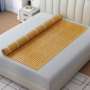 竹席硬折叠硬床板垫片整块凉席加硬定制护腰户·脊椎竹板床垫横向