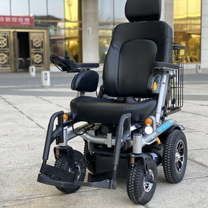 伊凯越野型电动轮椅车ep69雪豹带后车筐灯控独立悬挂减震现货热卖