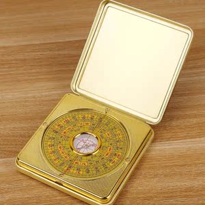 000人付款淘宝风水用品 6寸纯铜罗盘罗经 镇宅八卦指南针 香港造 易经