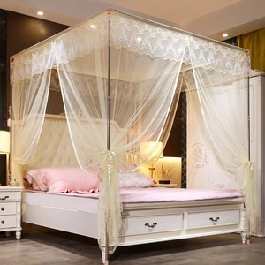 席梦思蚊帐全封闭拉链式家用简约现代2米大床加大夏宝宝防摔1.