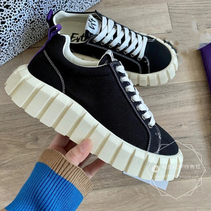 瑞典代购 eytys厚底锯齿帆布鞋低帮休闲小白鞋男女同款松糕鞋女鞋