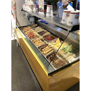 开心串串柜钵钵鸡展示柜麻辣烫点菜柜冒菜冷藏展示柜冷串串保鲜柜