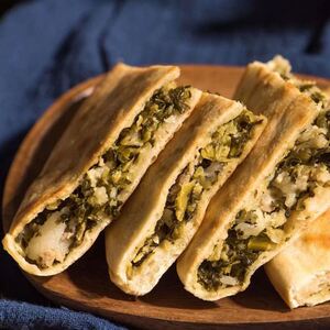 寻觅永嘉麦饼梅干菜自家晒制肉馅多咸菜馅楠溪江特产温州美食主食