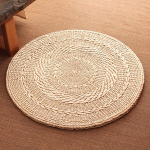 草编编织藤椅垫子草圆形苞米叶坐垫玉米皮阳台薄款蒲团垫飘窗坐席