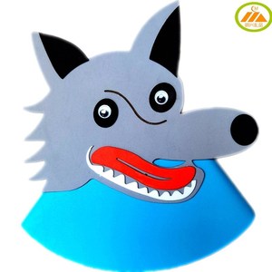 大灰狼头饰帽子野狼头套动物面具儿童大人幼儿园游戏表演道具eva