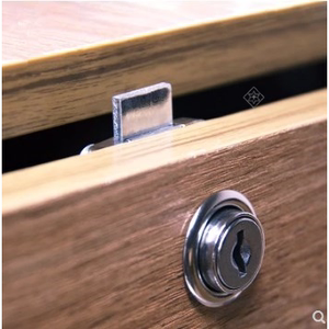 柜子锁简易更衣柜浴室柜桌办公桌床头柜抽屉锁五金加长文件柜锁