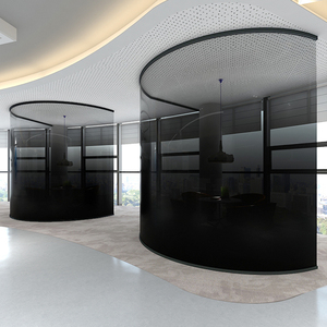 彩色渐变膜单向圆点雾化办公室隔断艺术装饰磨砂玻璃贴纸透明贴膜