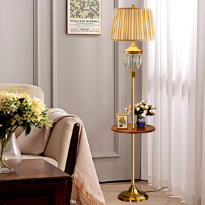 台灯落地灯客厅卧室床头灯创意立式茶几欧式美式简约现代水晶地灯